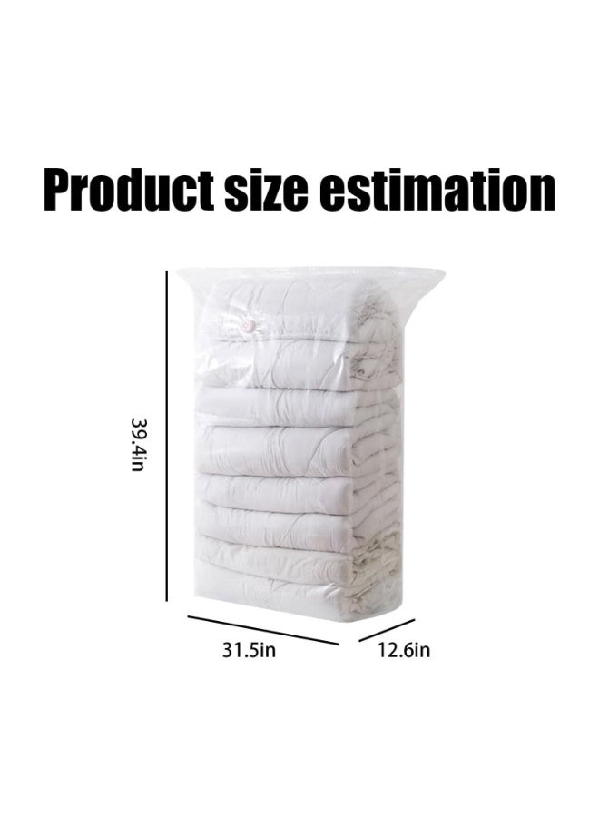 FAYET 4PCS Extra Large Cube Vacuum Storage Bags, Jumbo Space Saver Bags for Comforters, Blankets, Bedding and Clothes (80×100×32cm) - Image 2